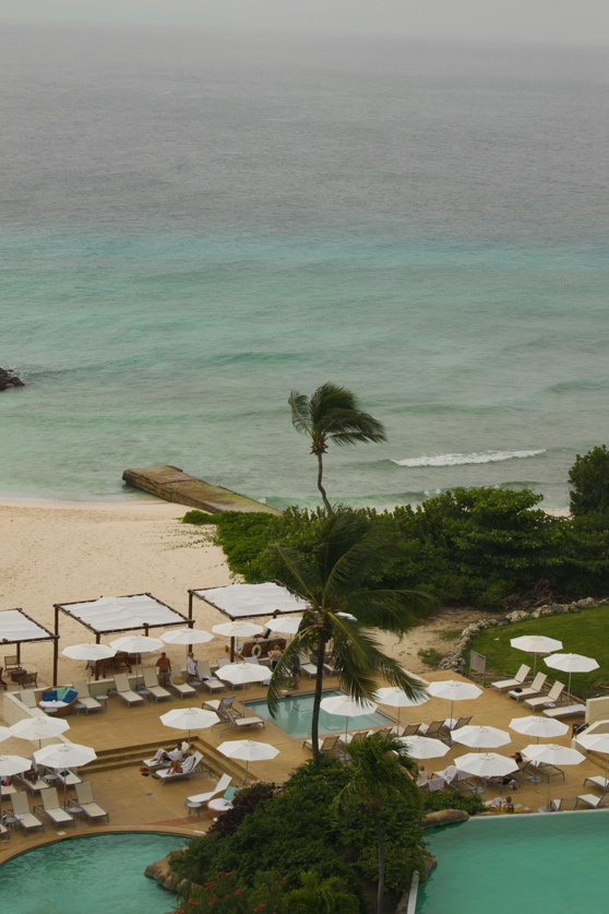 Pacifico Beach Club with oceanfront pool and cabanas in Playas del Coco